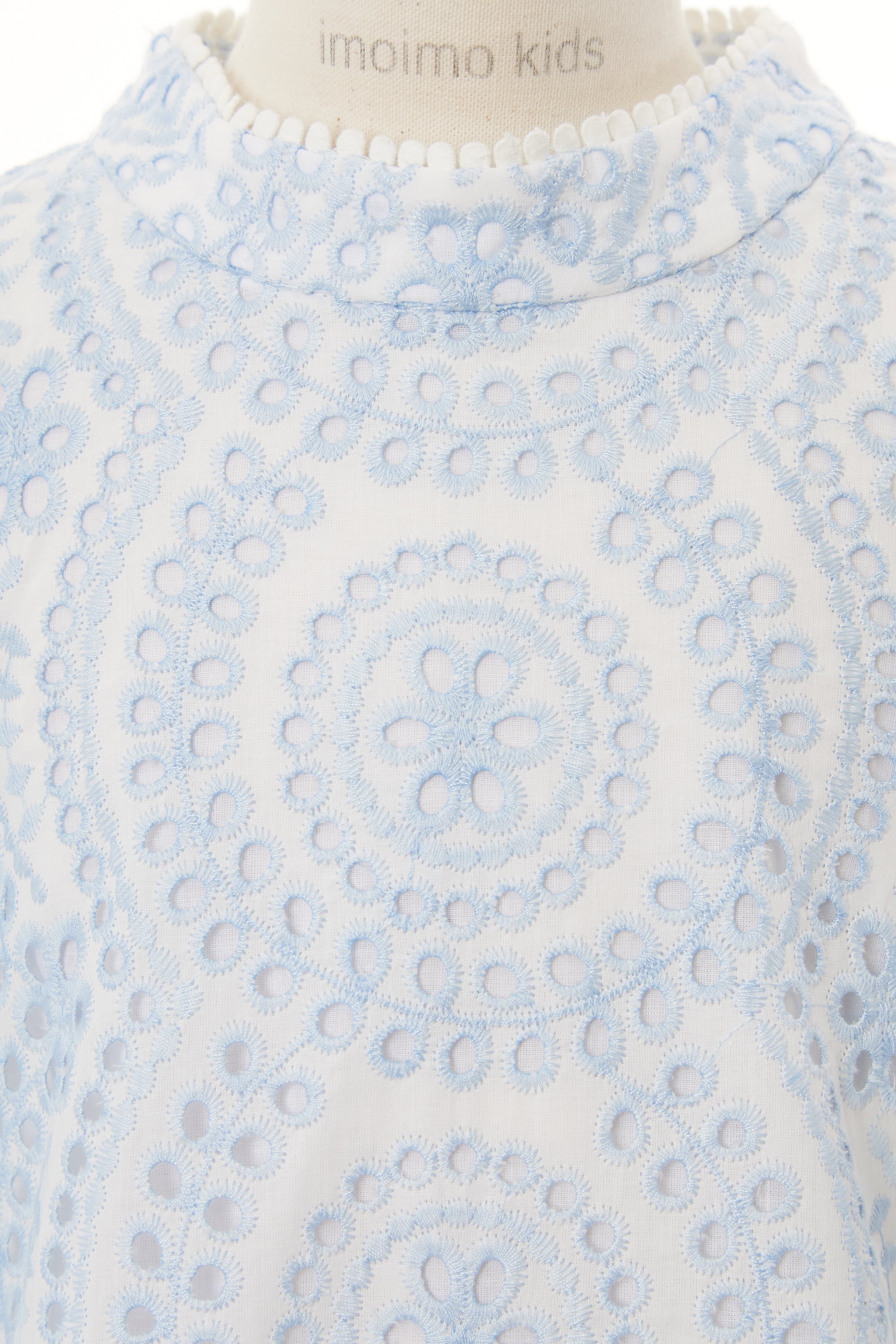 Gabriel Dress in Light Blue Eyelet