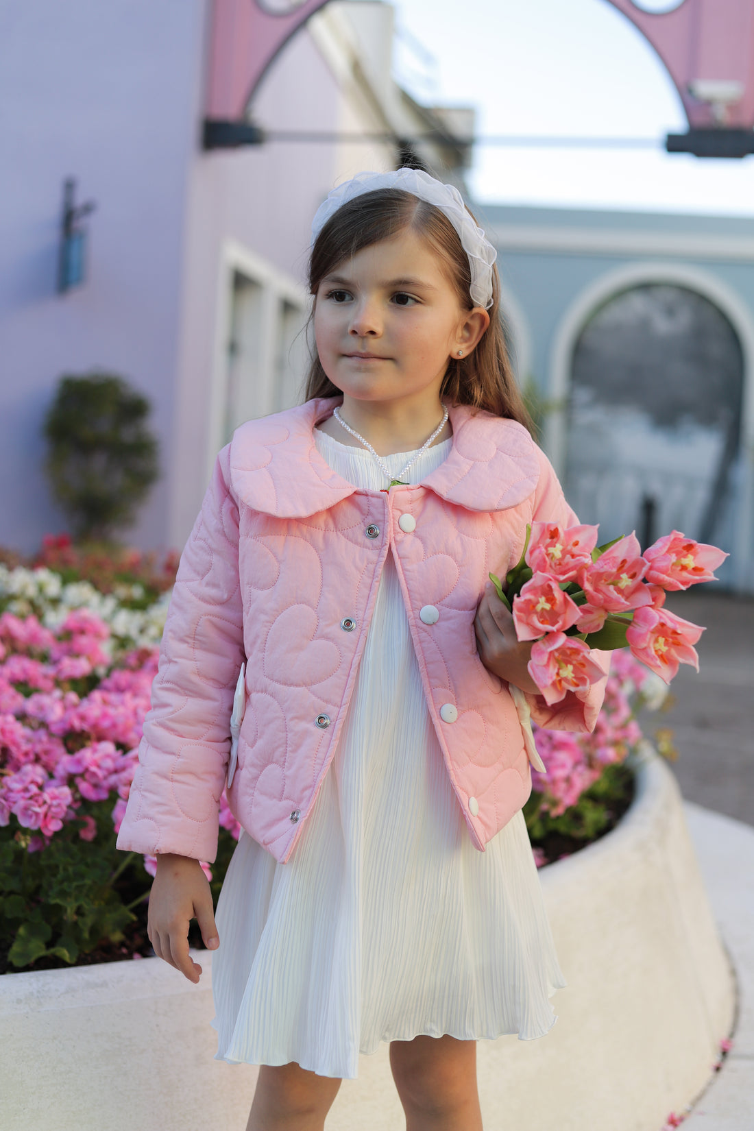 Bowbow Jacket in Pink