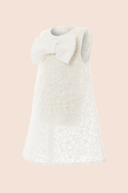 Poppy Dress in White Lace