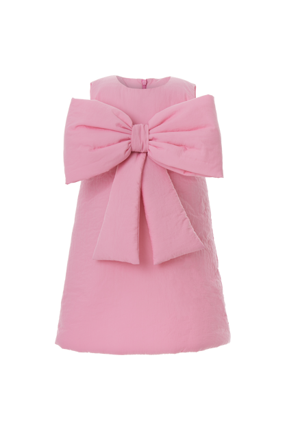 Harper Bow Dress in Pink